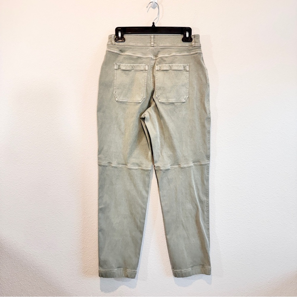 Spanx Utility Cargo Pants High Rise Straight Leg Workwear Y2K Sage Green M - Picture 6 of 11